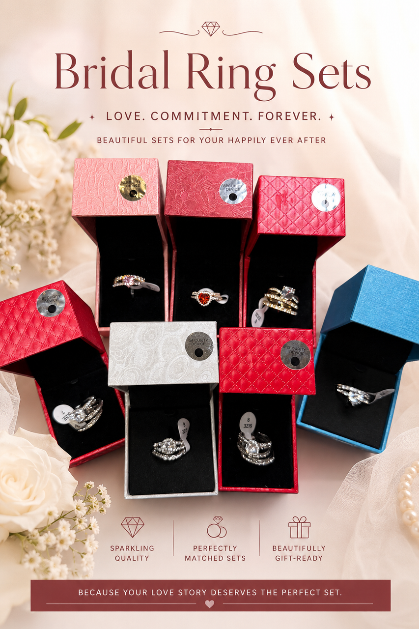 Rings by the Dozen - CZ Gift Box Bridal Sets