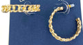 50 Pack Wholesale Earrings - Cuban Link Hoop Gold