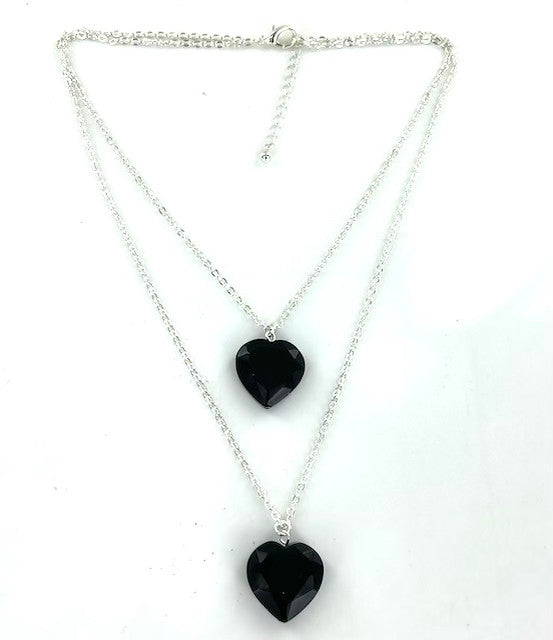 Wholesale Necklaces by the Dozen - Double Heart Necklace