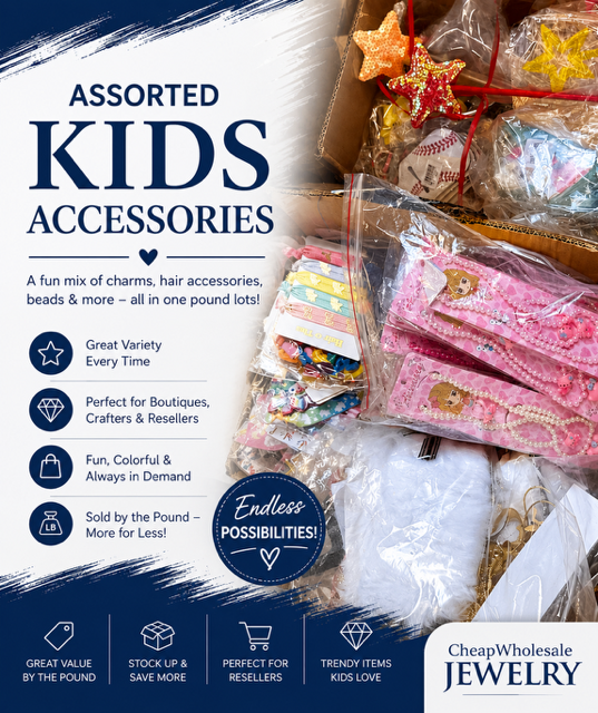 Assorted Kids Jewelry & Accessories Lot - 25 Pieces