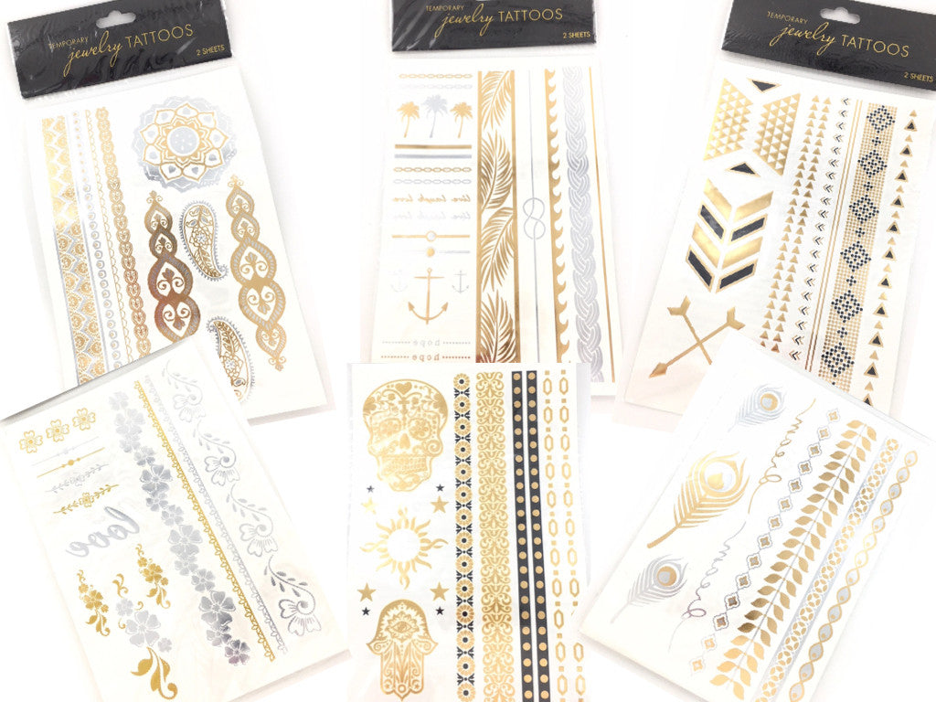 100 Temporary Jewelry Tattoos