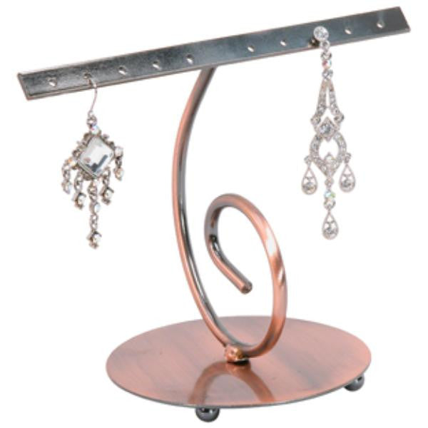 Earring Display : Swirling Copper