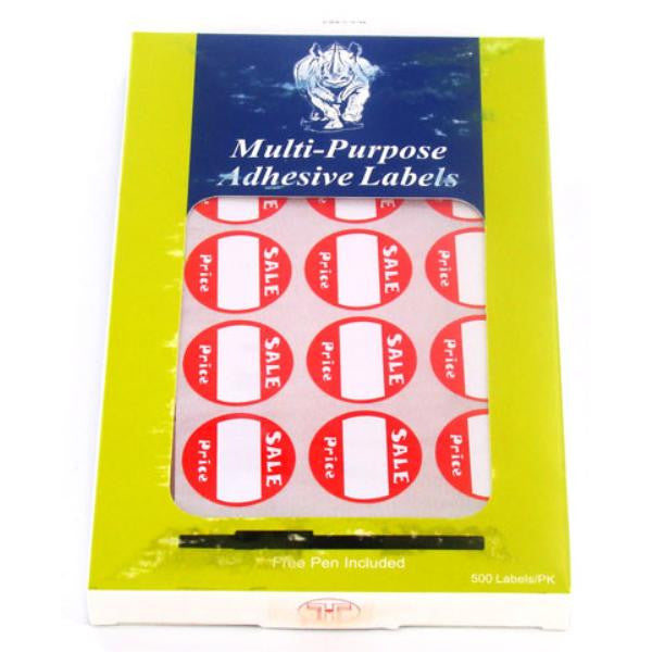 Sale Price Labels : 500 Pieces Per Package