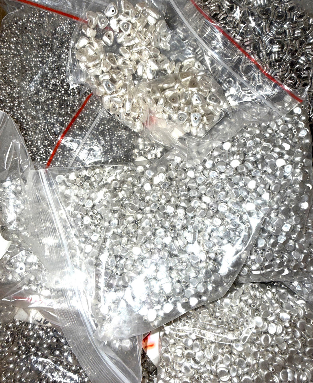 Wholesale Spacer Beads by the Pound - Silver