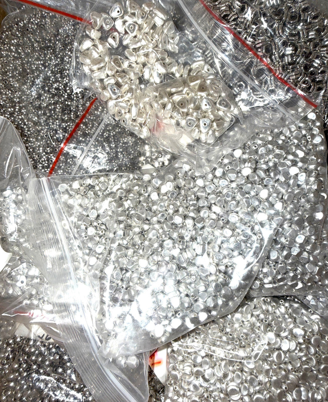 Wholesale Spacer Beads by the Pound - Silver