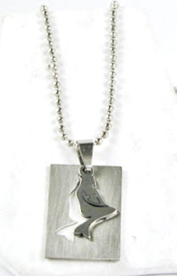 Wholesale Stainless Steel Laser Cut Necklaces by the Dozen - Mermaid