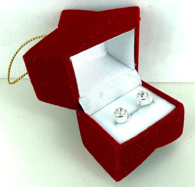 Wholesale Sterling Silver Stud Earrings in Star Gift Box