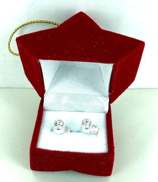 Wholesale Sterling Silver Stud Earrings in Star Gift Box