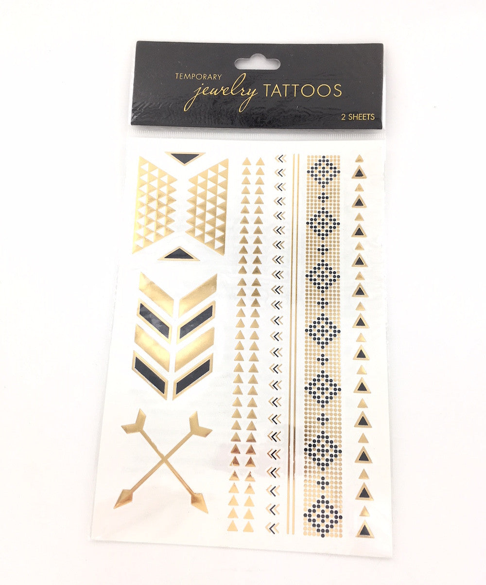 Wholesale Jewelry Tattoos - Geometric Arrow