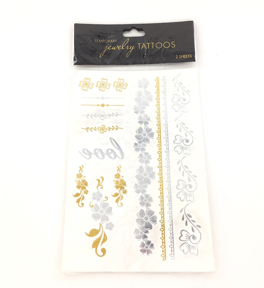 Wholesale Jewelry Tattoos - Love Flower
