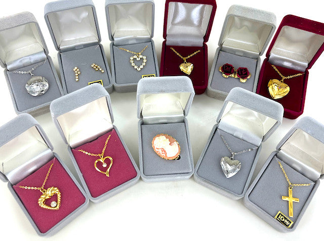 Wholesale Jewelry by the Dozen - Velvet Gift Box Assortment