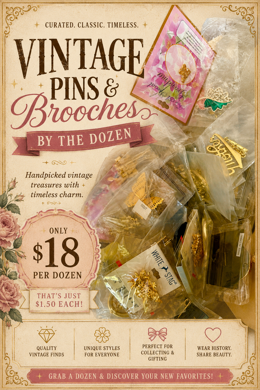Wholesale Vintage Pins by the Dozen