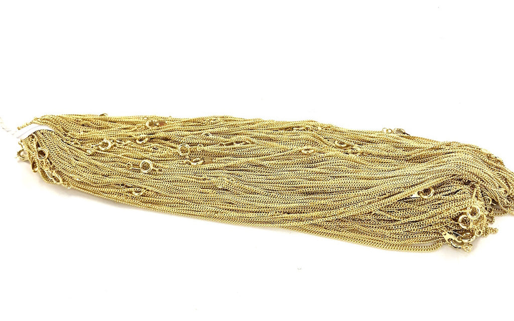 Wholesale Curb Chain by the Gross - 1MM Wide - 18 Inches Long