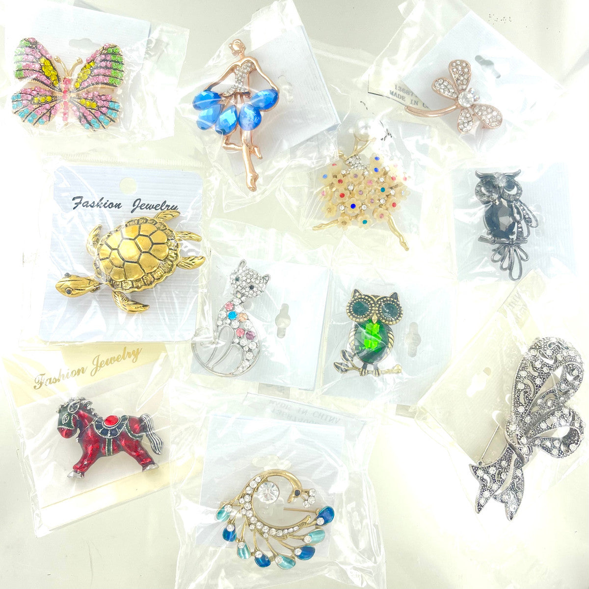 Wholesale Pin and Brooch Assortment by the Dozen