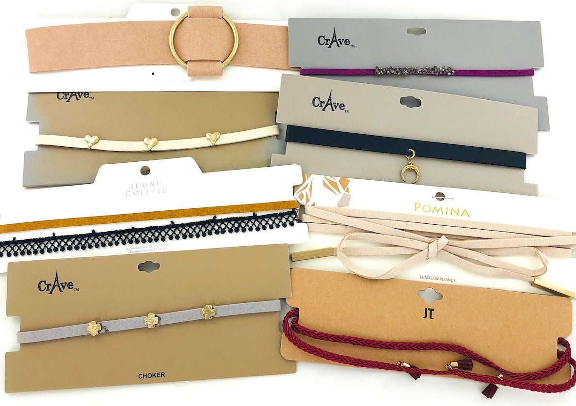 Wholesale Trendy Choker Necklaces by the Dozen