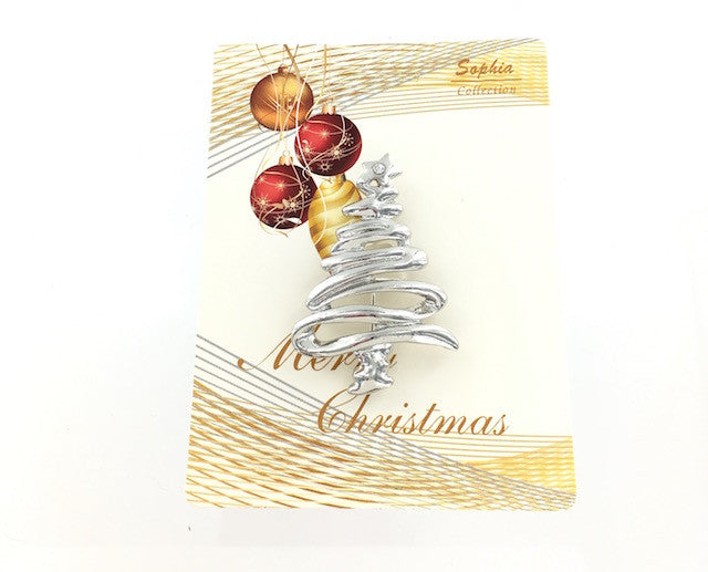 Wholesale Swirl Christmas Tree Pin