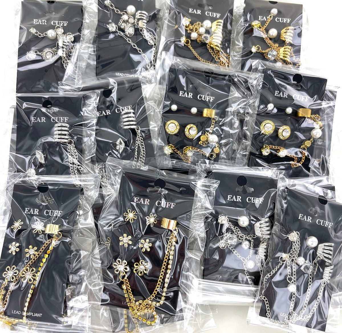 10 Dozen Wholesale Earring Cuffs - 120 Cards