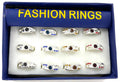 Wholesale Fashion Rings by the Dozen - Crystal Twist