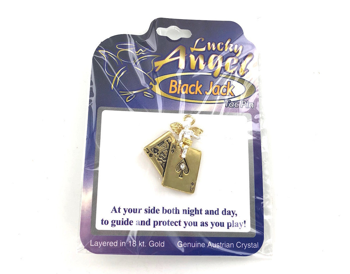 Wholesale Lucky Angel Pin - Blackjack