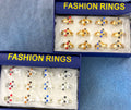 Wholesale Fashion Rings by the Dozen - Crystal Falls