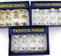 Wholesale Fashion Rings by the Dozen - Dozen Roses