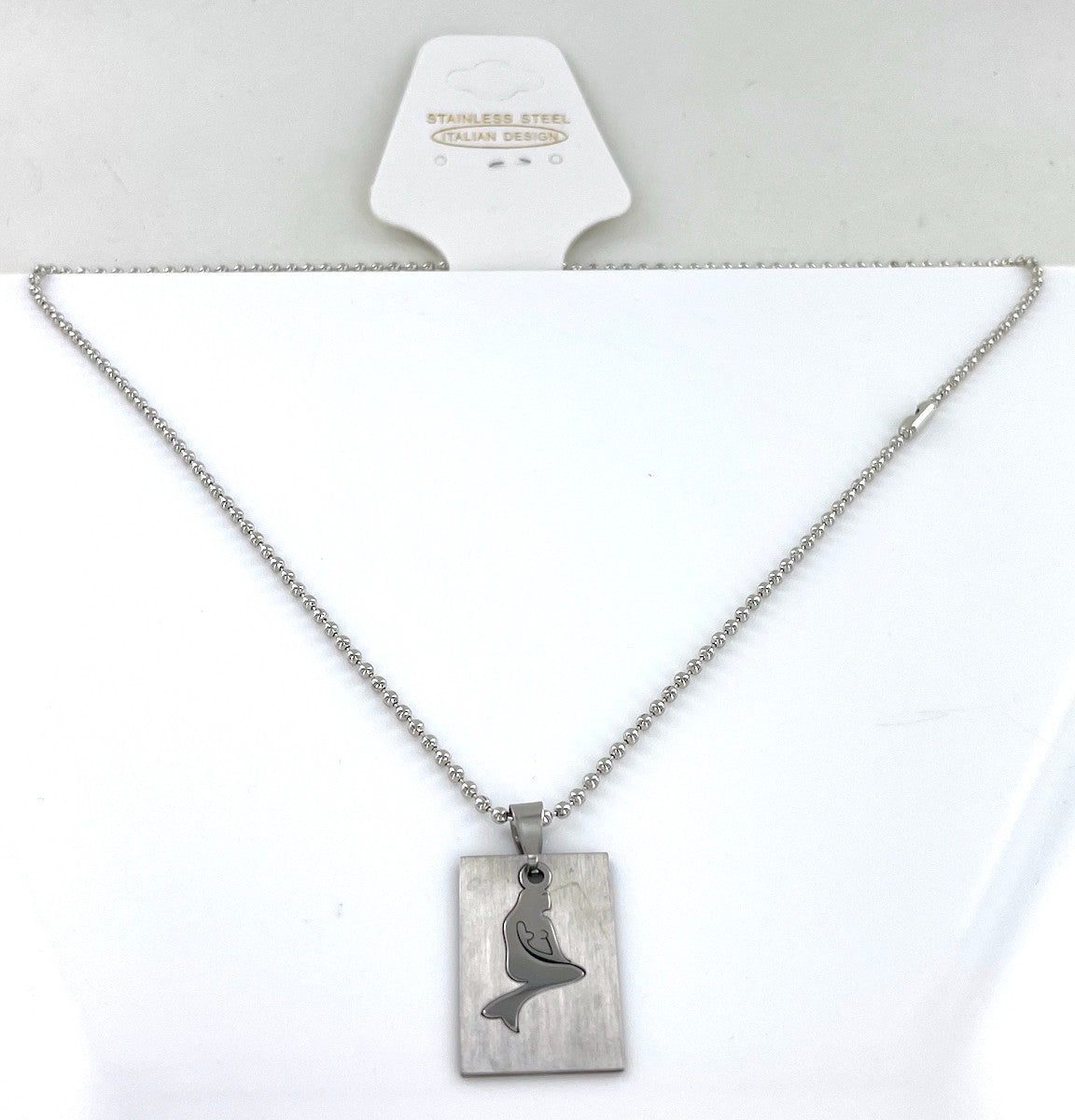 Wholesale Stainless Steel Laser Cut Necklaces by the Dozen - Mermaid
