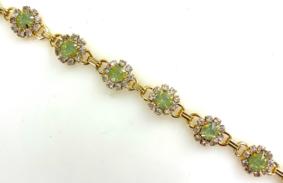 Wholesale Crystal Flower Tennis Bracelet
