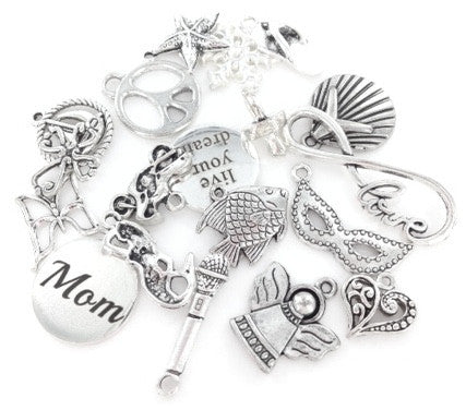 Wholesale Lot of Jewelry Charms - 50 Pieces