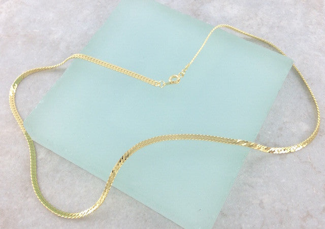 Herringbone Chain by the Gross - 24 Inch