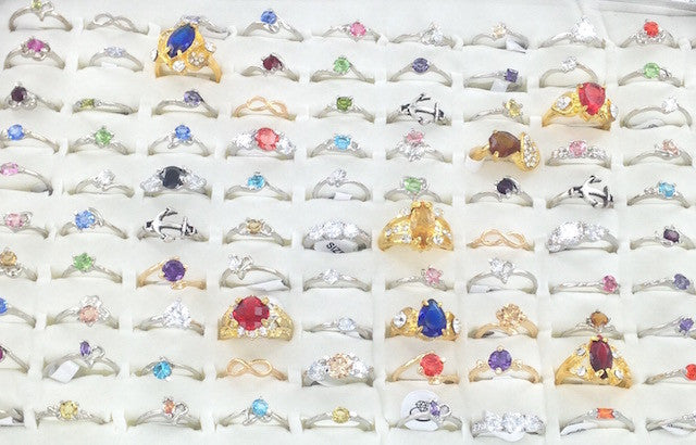 100 Piece Bulk Fashion Ring Assortment